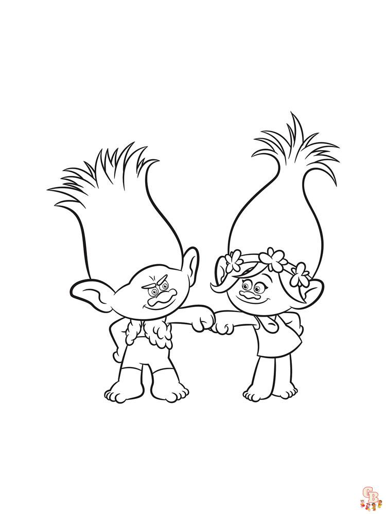 Coloriage Trolls