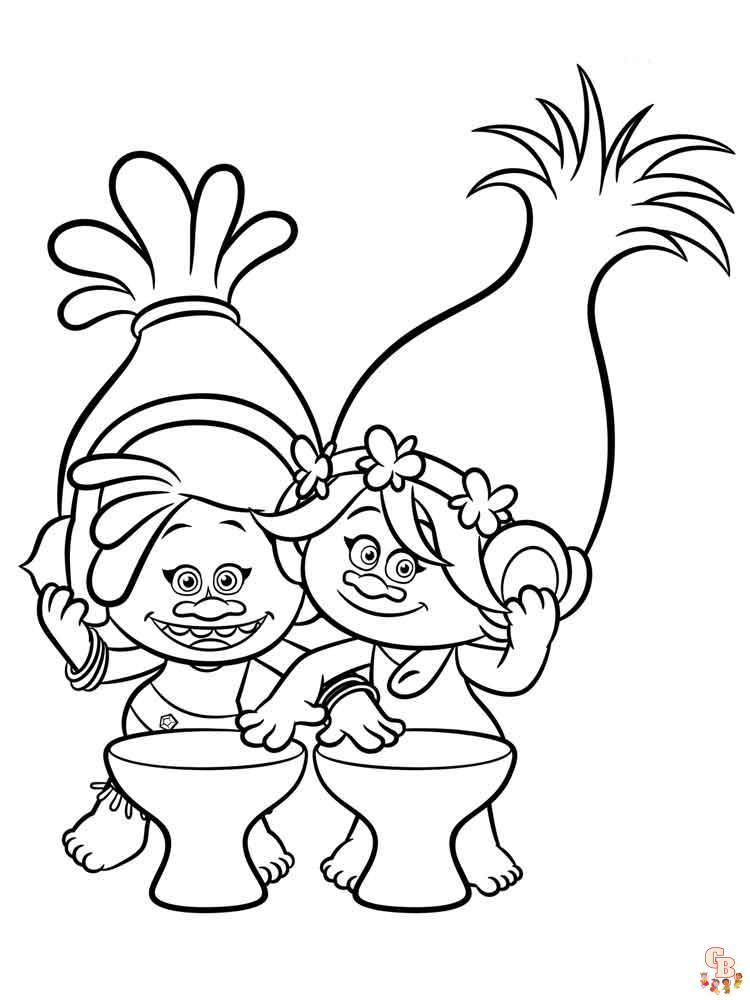 Coloriage Trolls