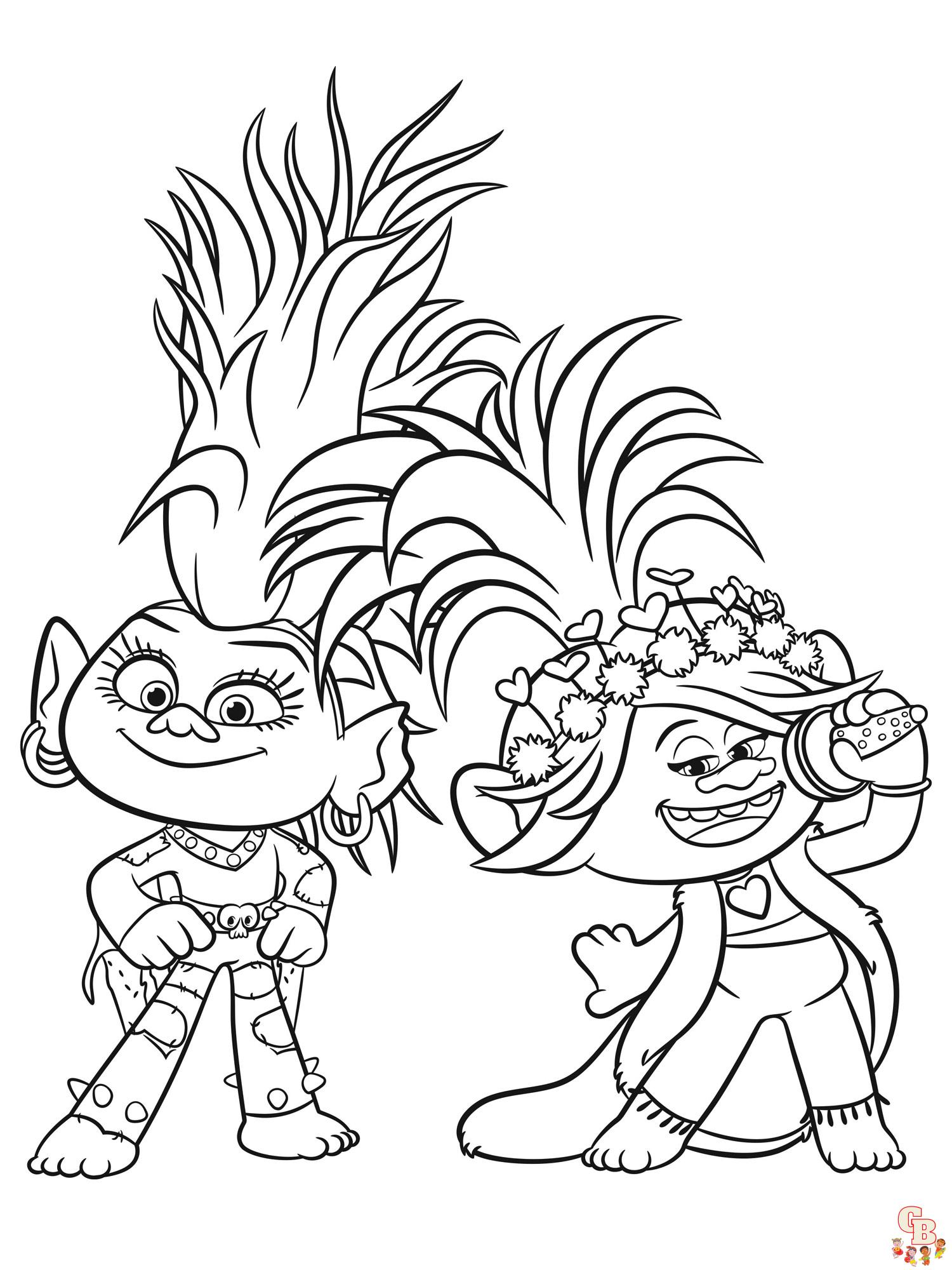 Coloriage Trolls