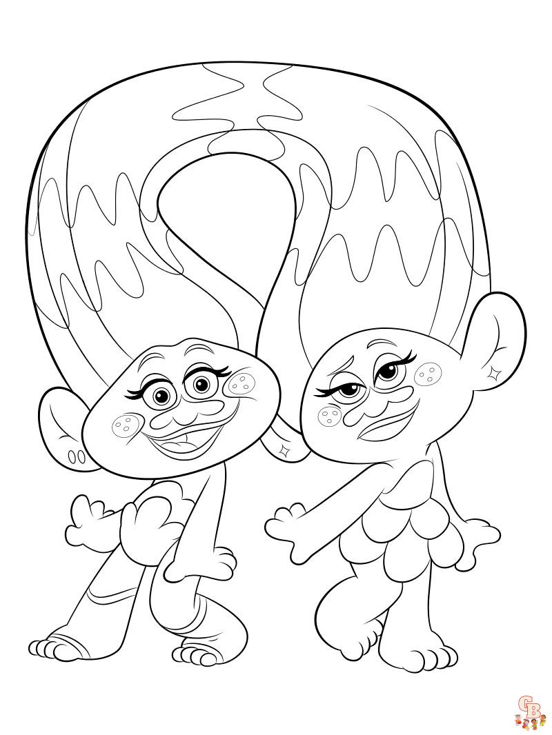 Coloriage Trolls