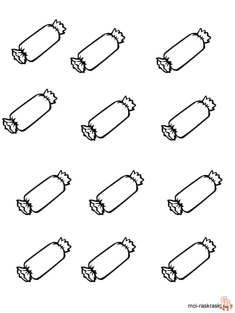 Coloriage bonbons