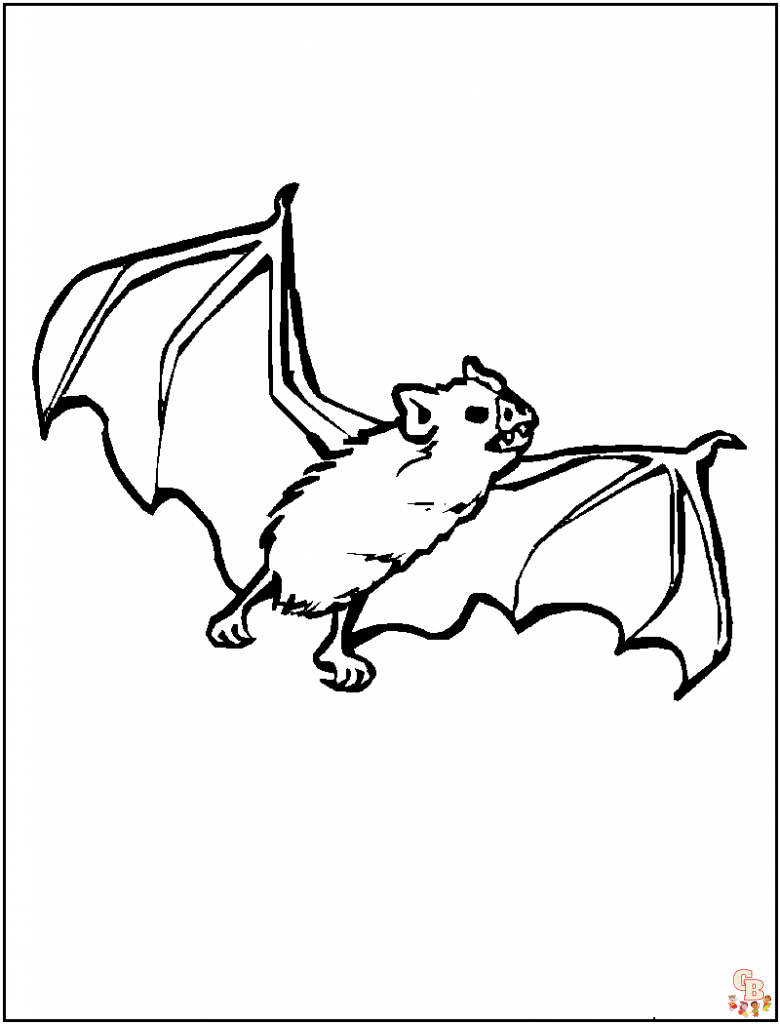 Coloriage chauves souris