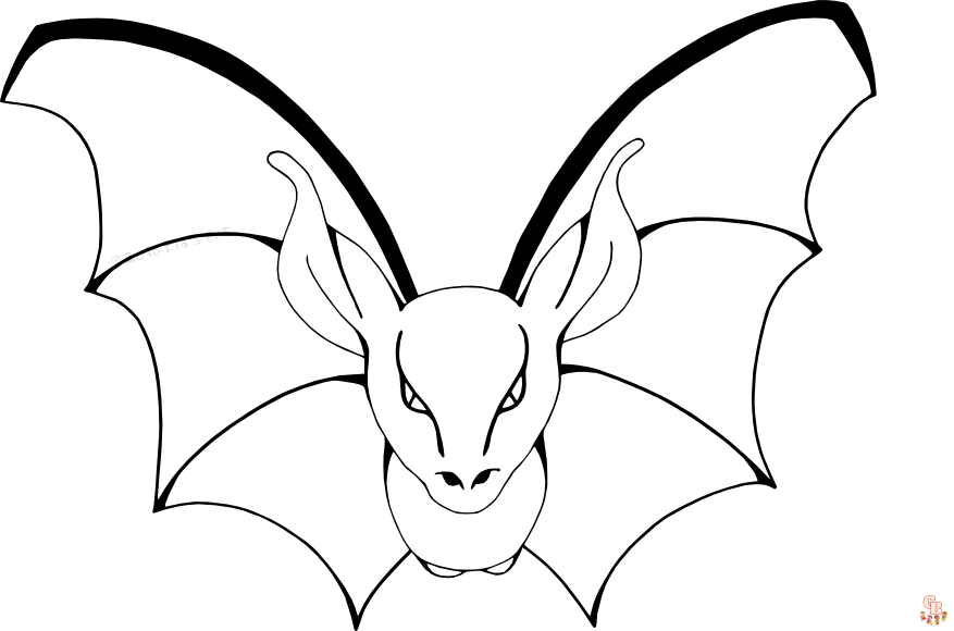 Coloriage chauves souris