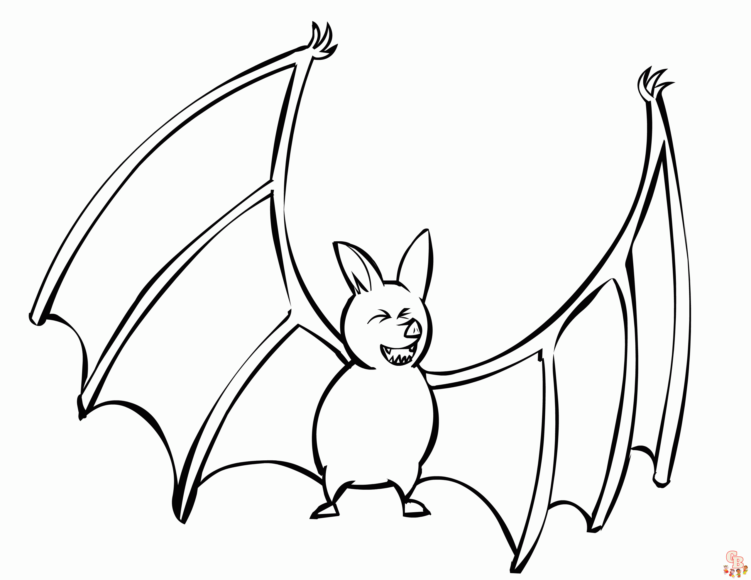 Coloriage chauves souris