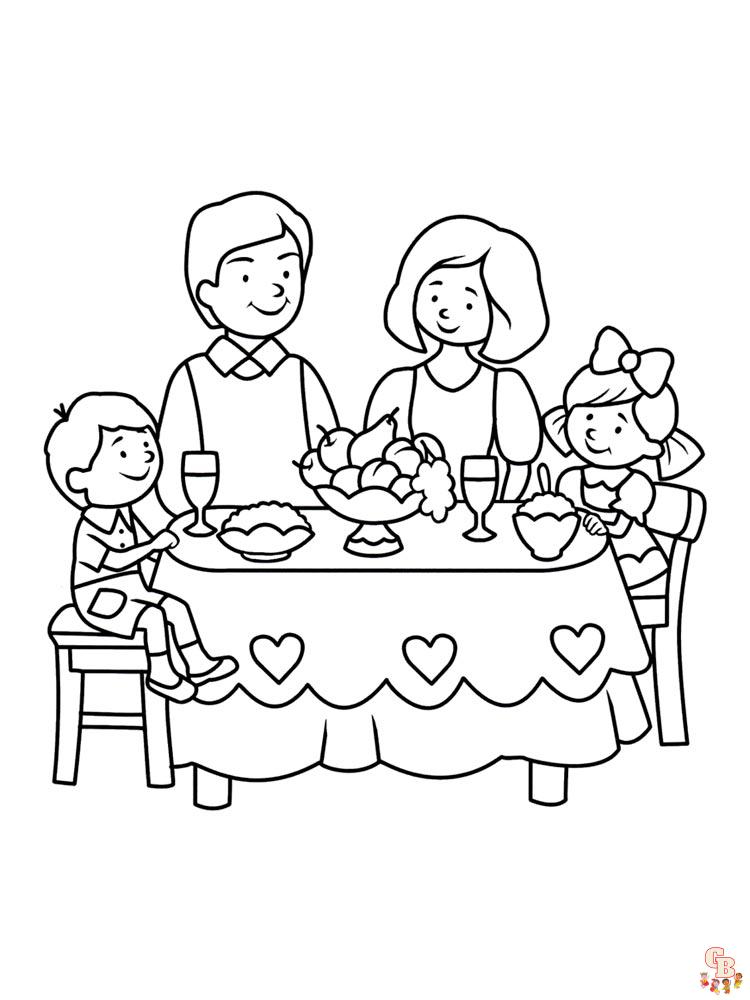 Coloriage familiales