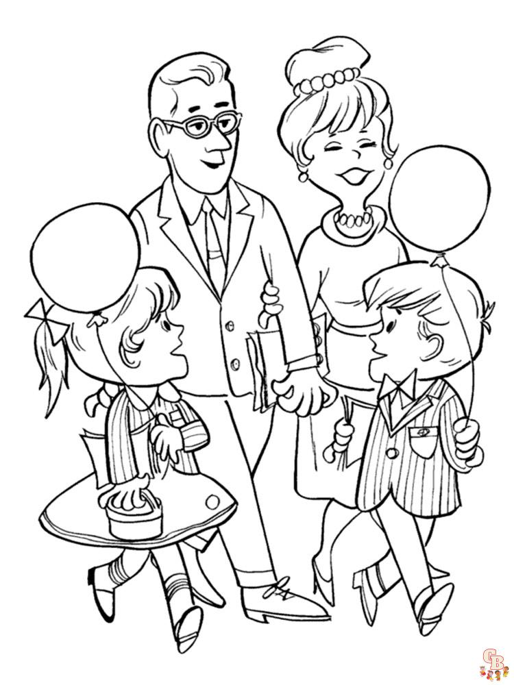 Coloriage familiales