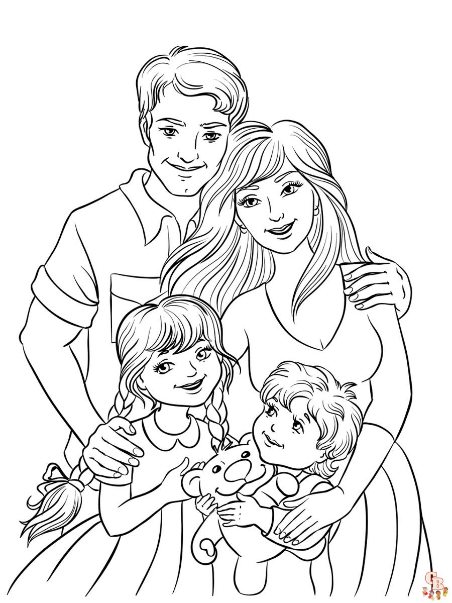 Coloriage familiales