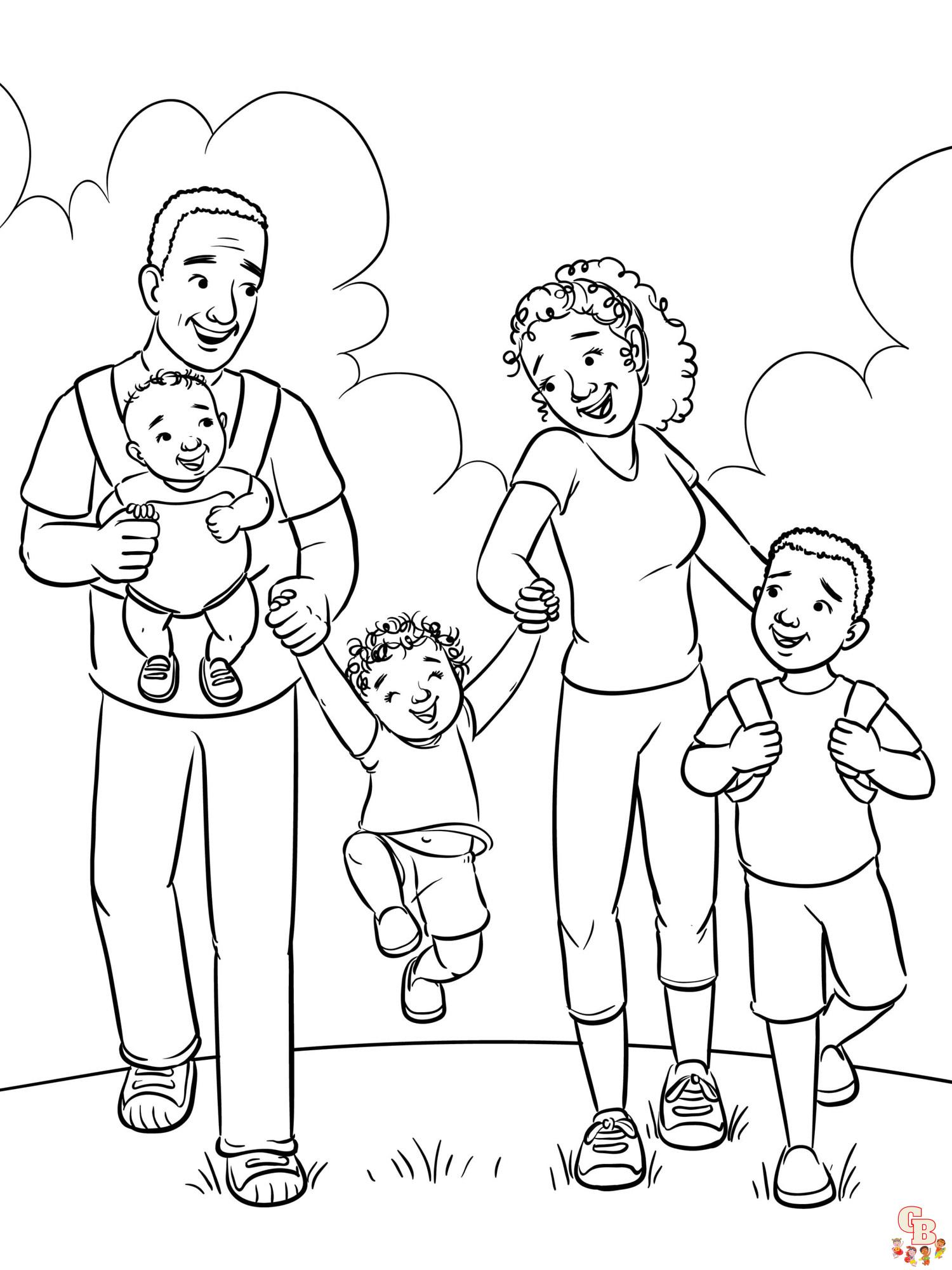 Coloriage familiales