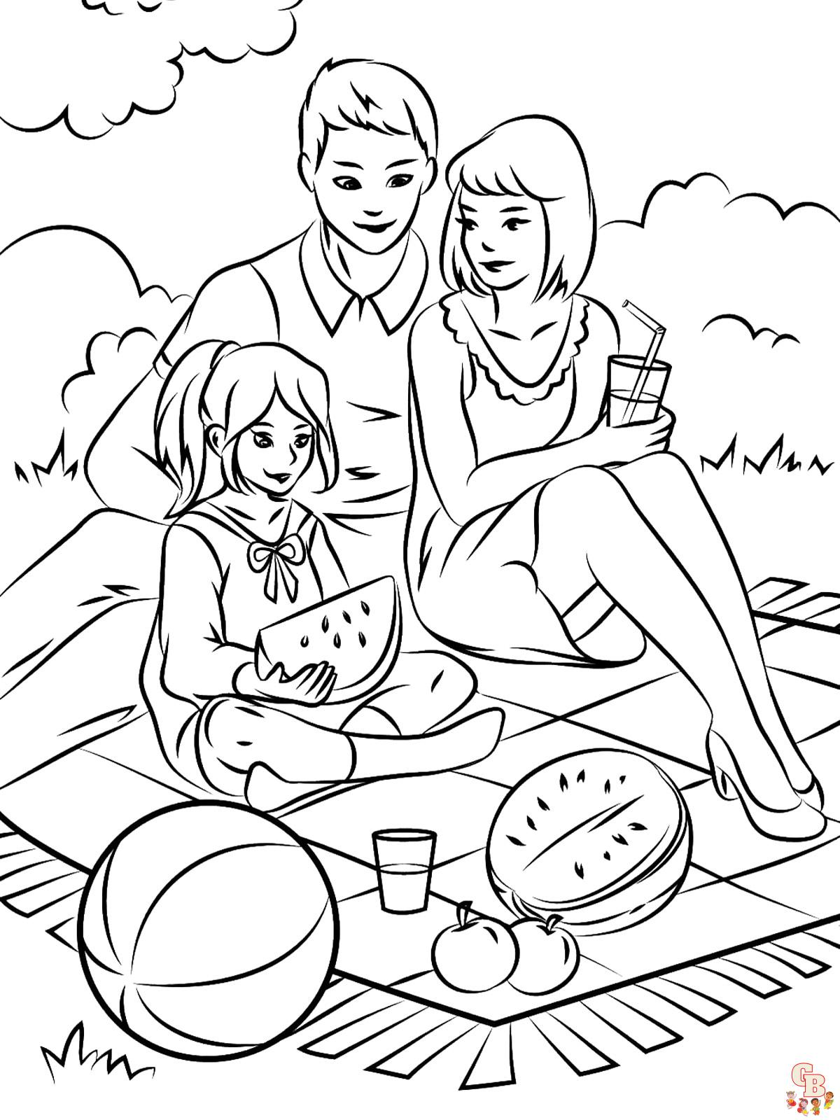 Coloriage familiales