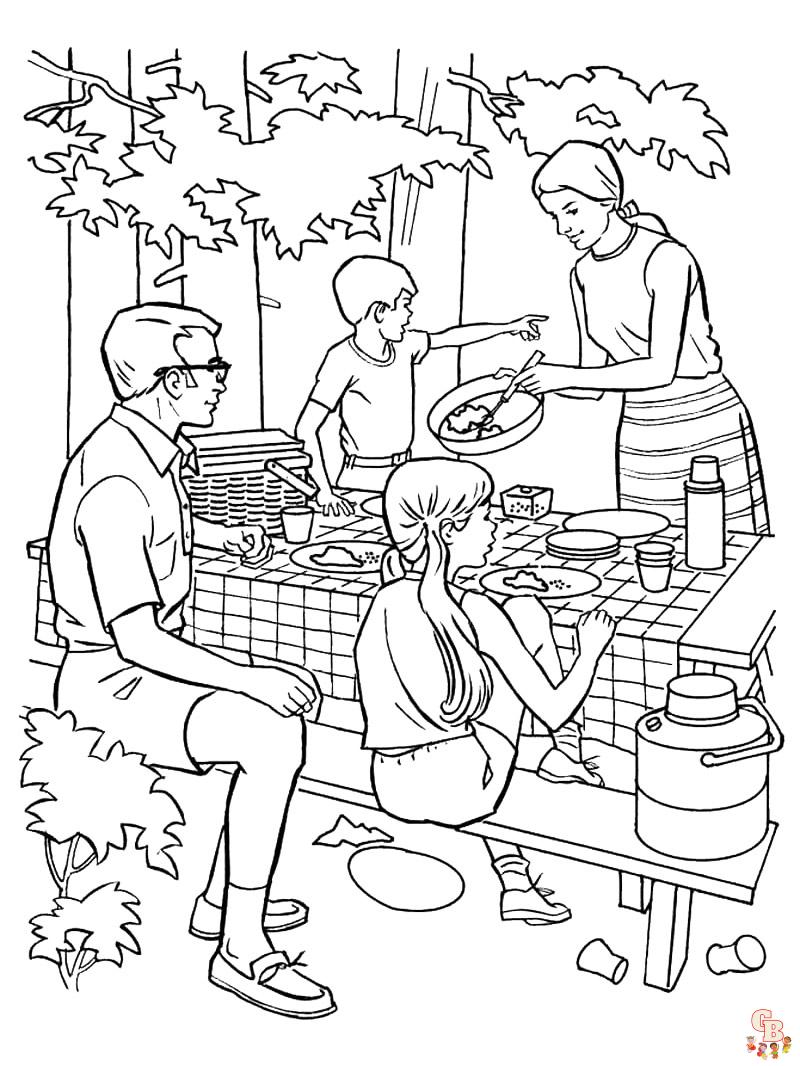 Coloriage familiales