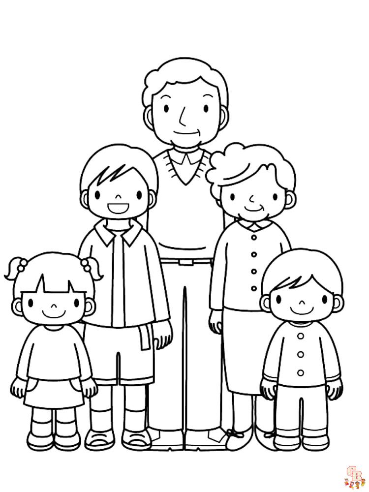 Coloriage familiales