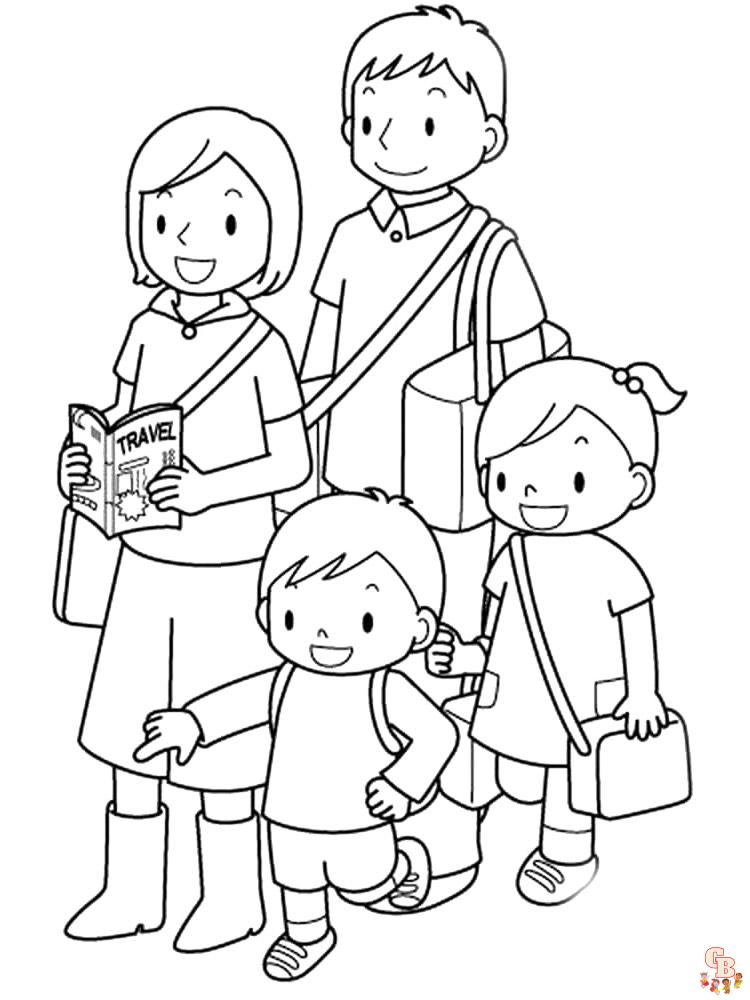 Coloriage familiales