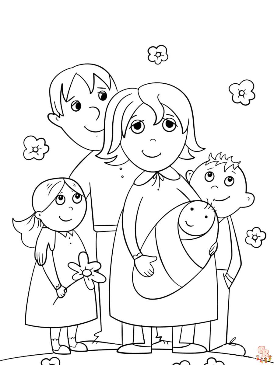 Coloriage familiales