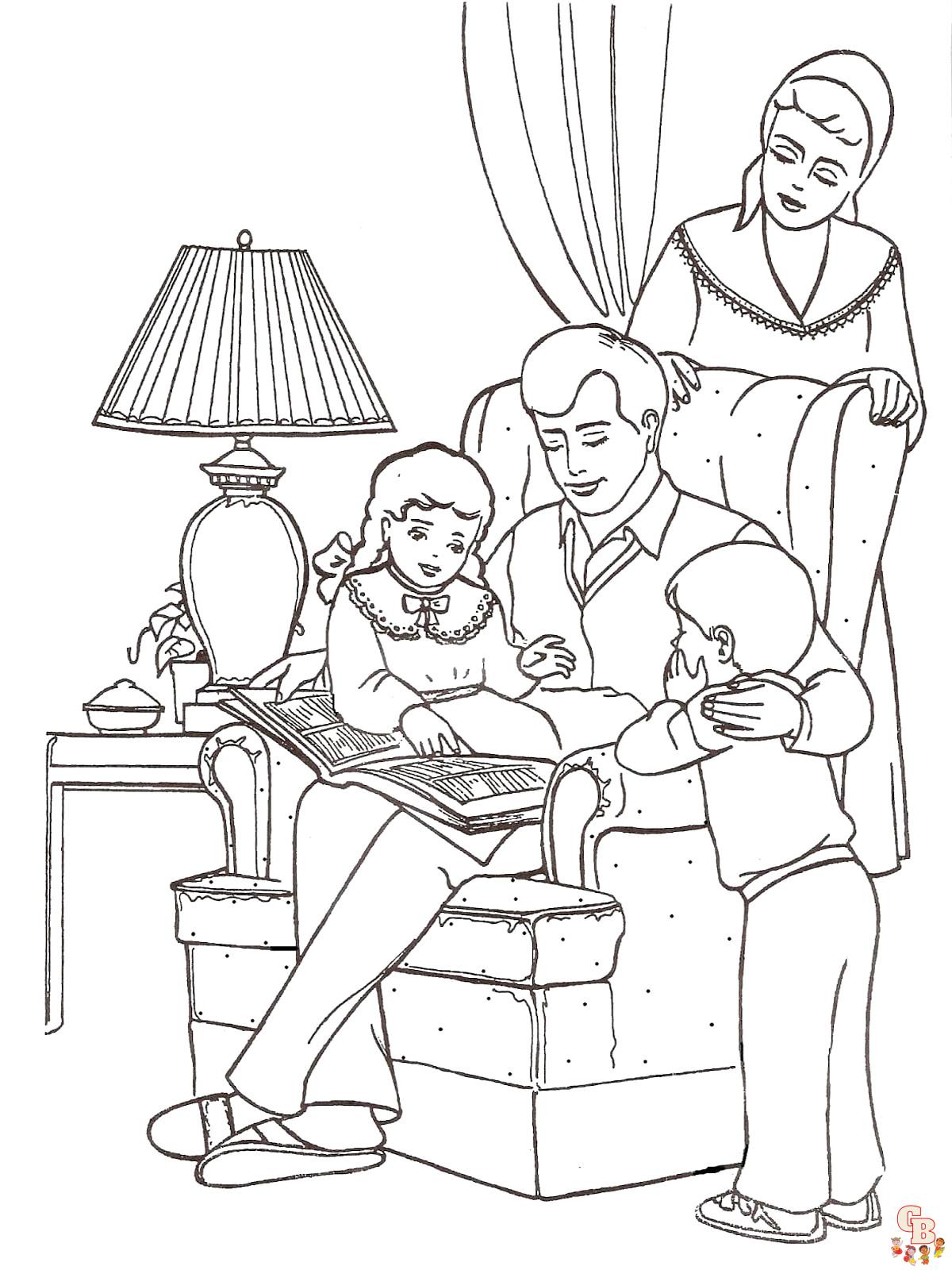 Coloriage familiales