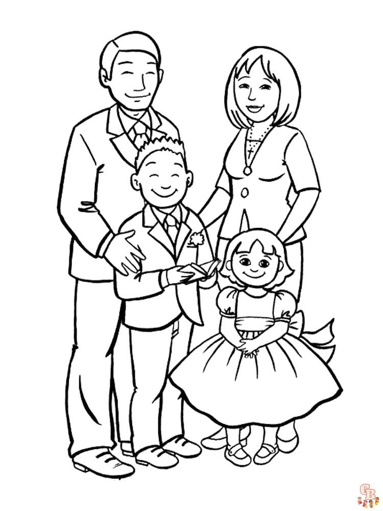 Coloriage familiales