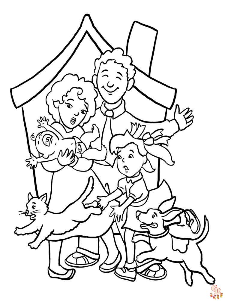 Coloriage familiales