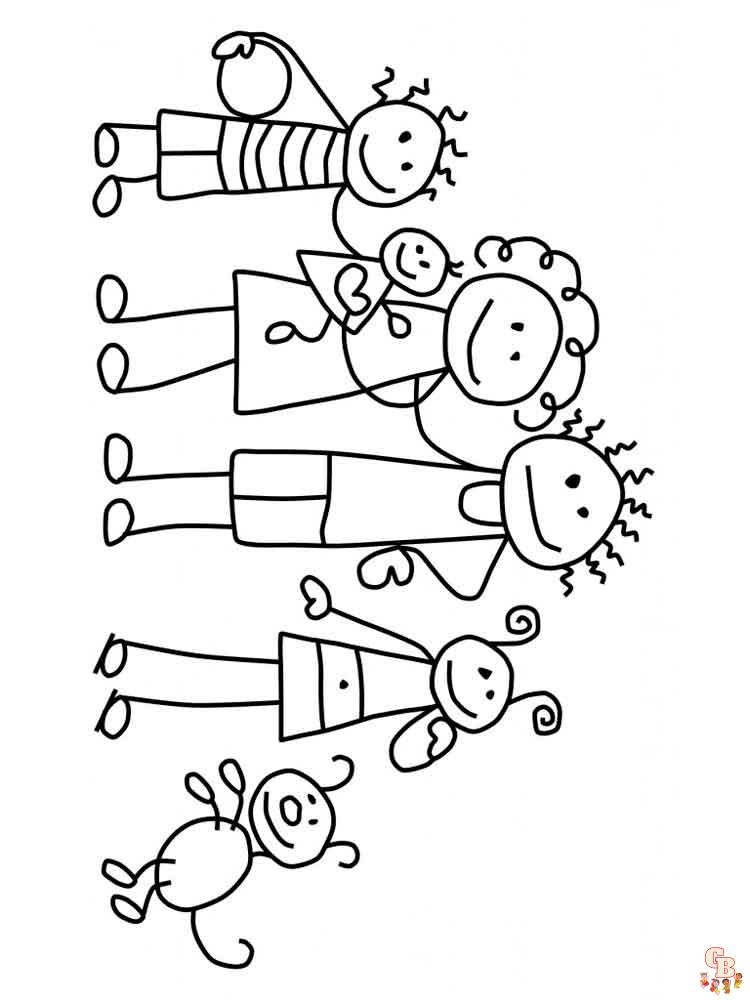 Coloriage familiales