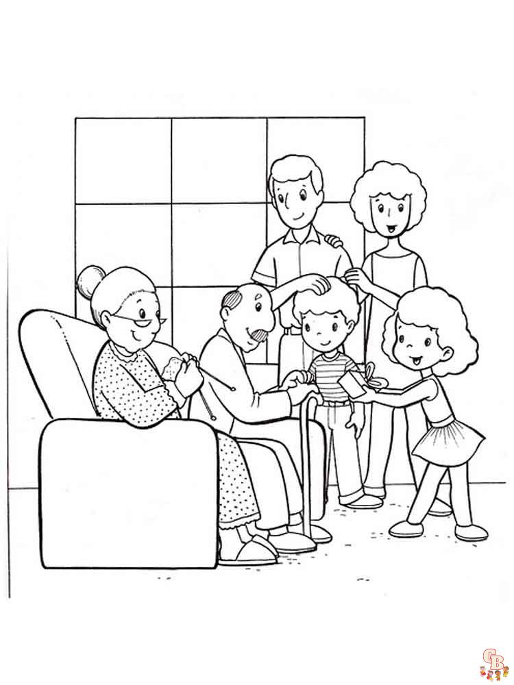 Coloriage familiales