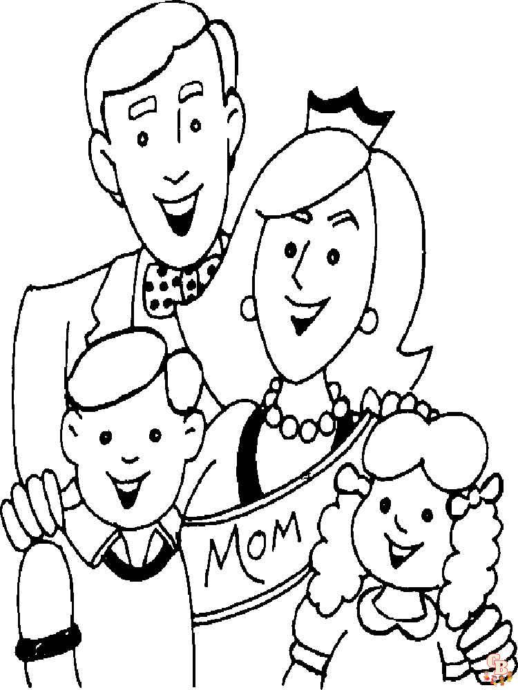 Coloriage familiales