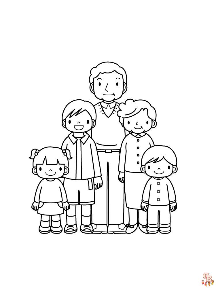 Coloriage familiales