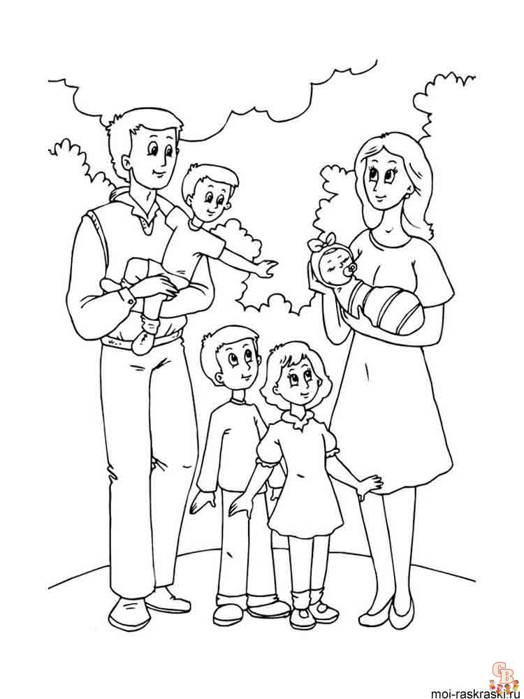 Coloriage familiales