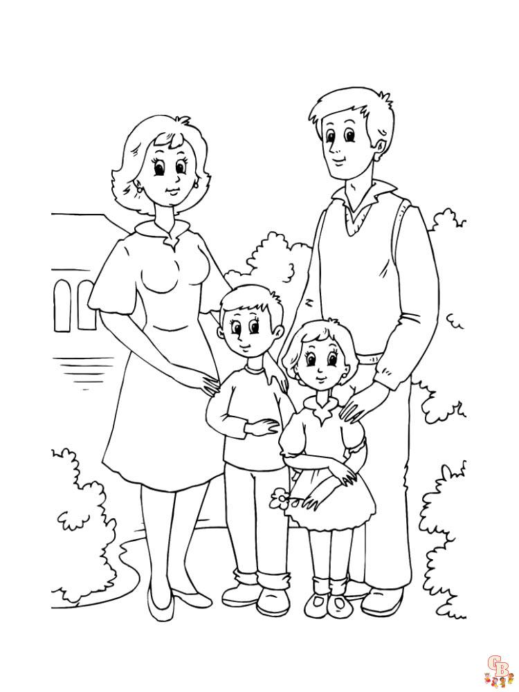 Coloriage familiales