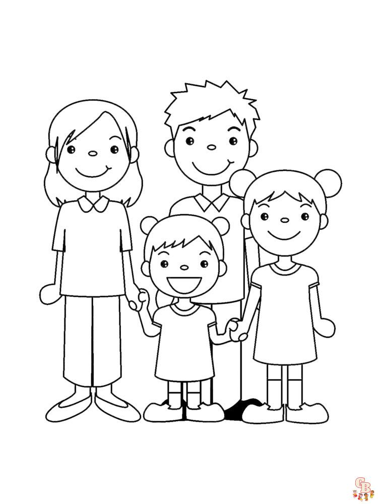 Coloriage familiales