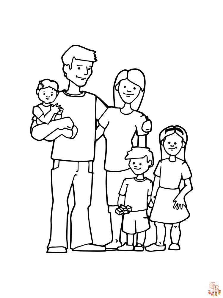 Coloriage familiales