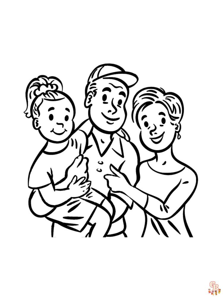 Coloriage familiales