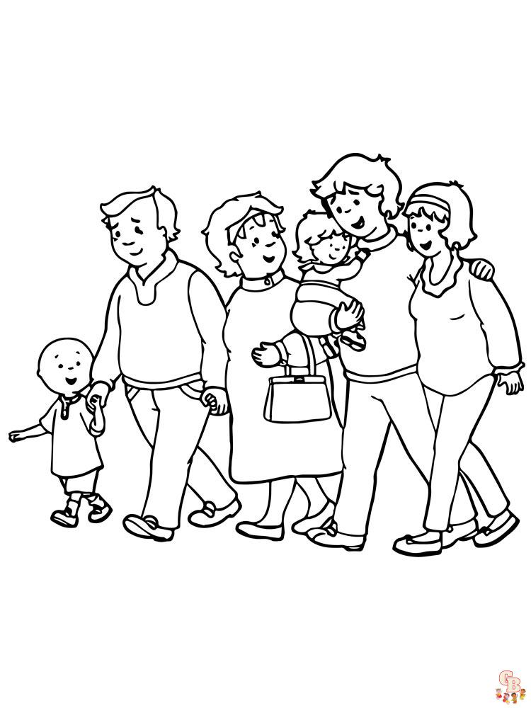 Coloriage familiales