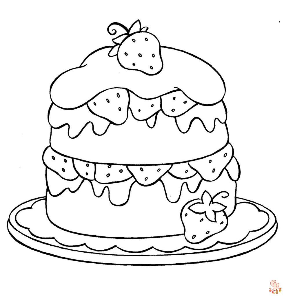 Coloriage gateaux