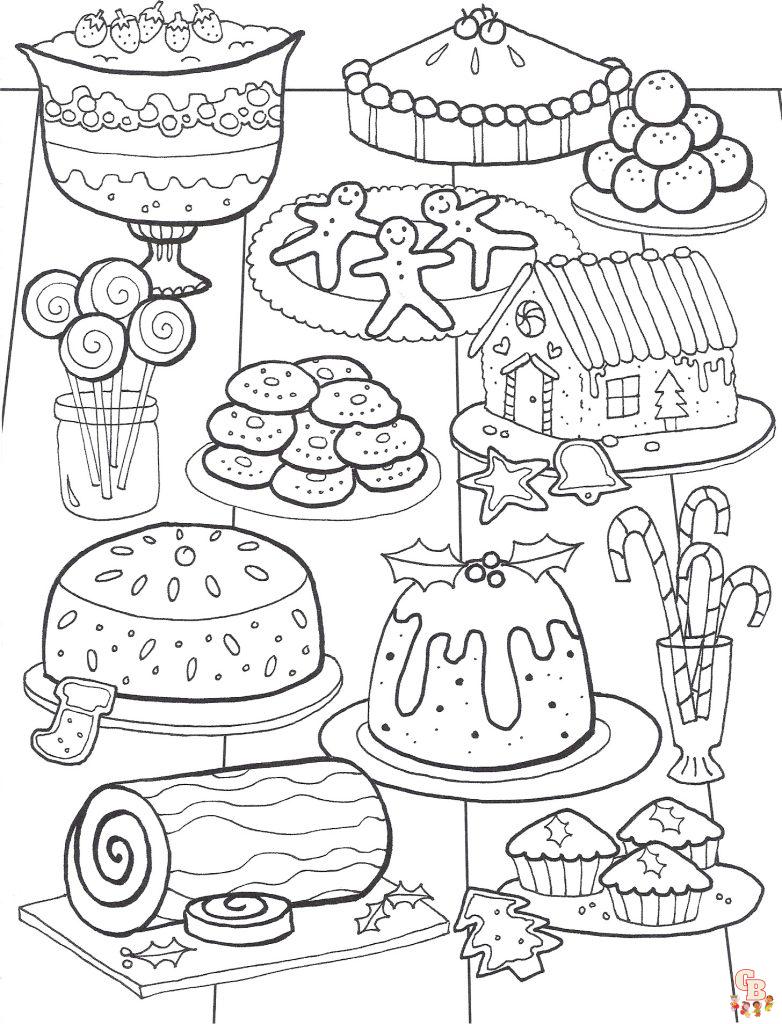 Coloriage gateaux