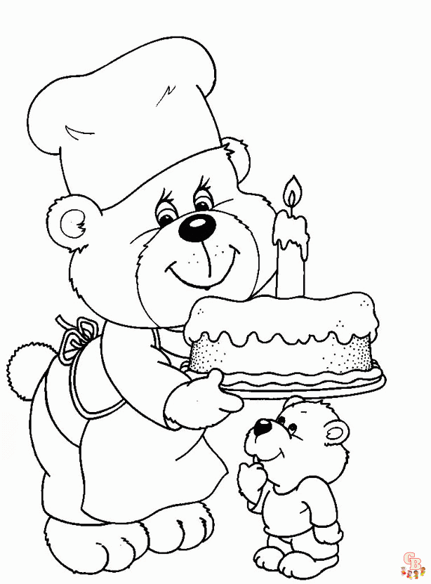 Coloriage gateaux