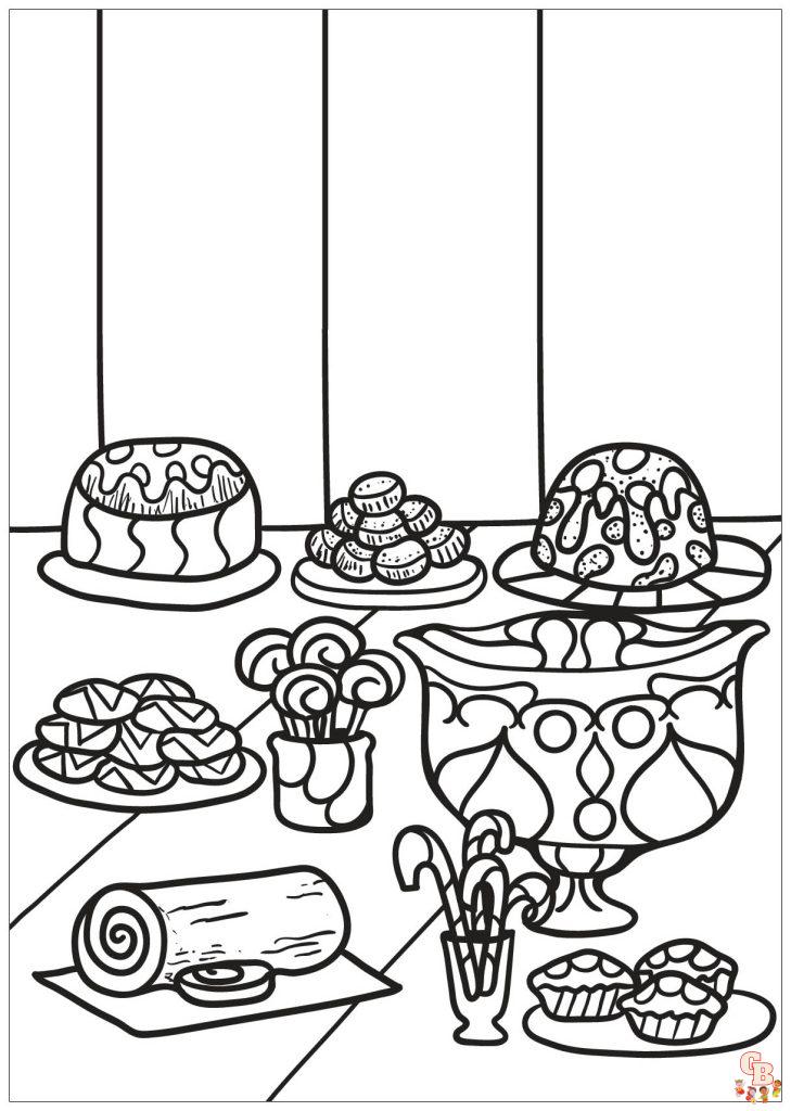 Coloriage gateaux