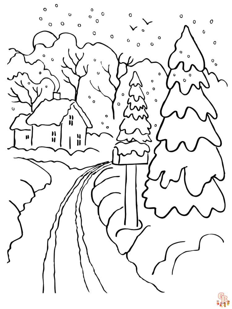 Coloriage hiver