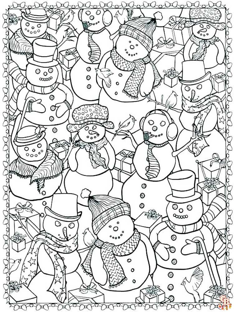 Coloriage hiver