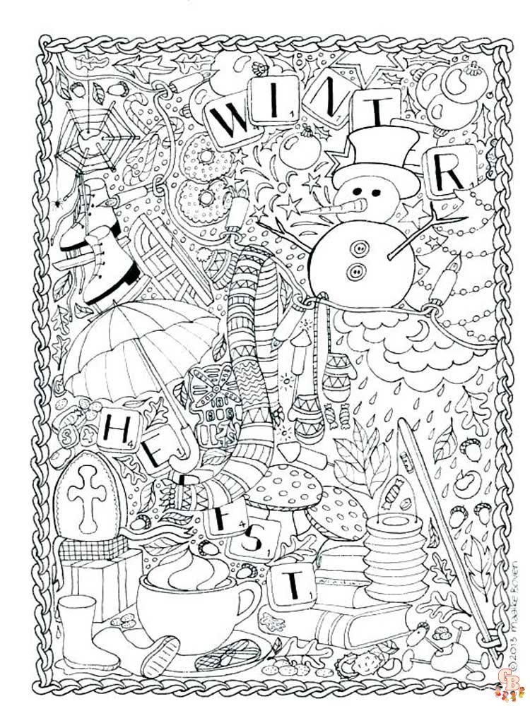 Coloriage hiver