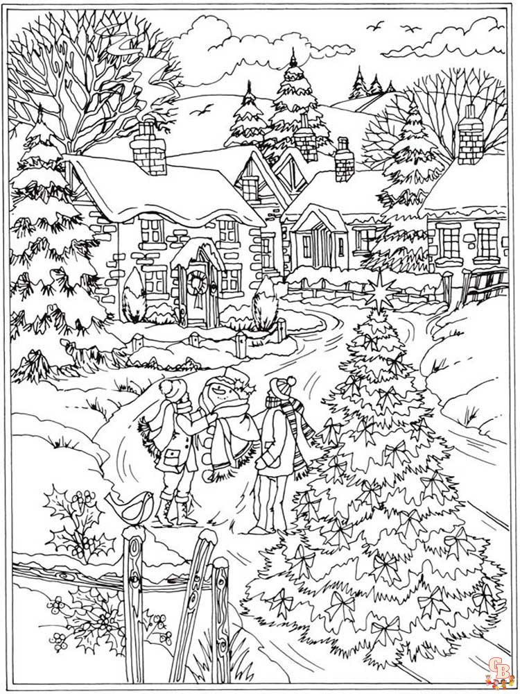 Coloriage hiver