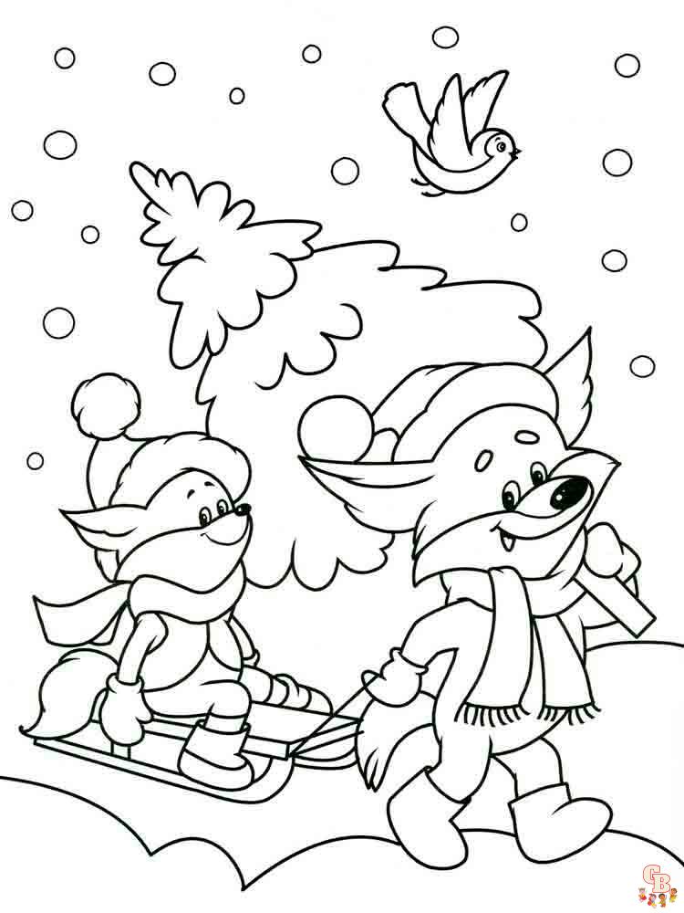 Coloriage hiver