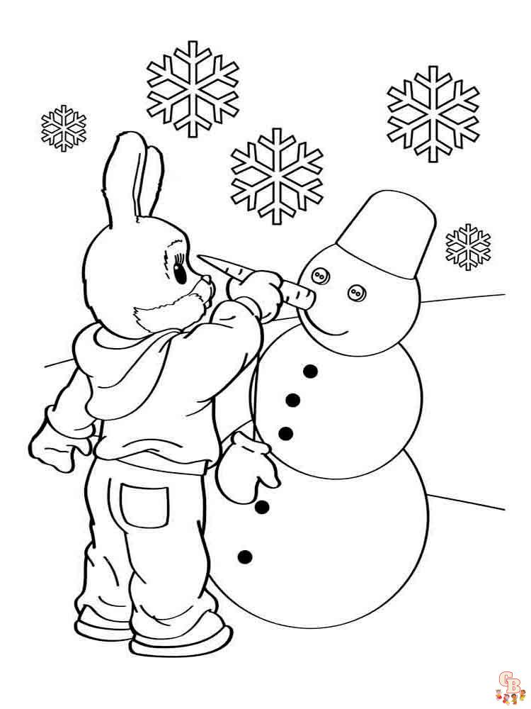 Coloriage hiver