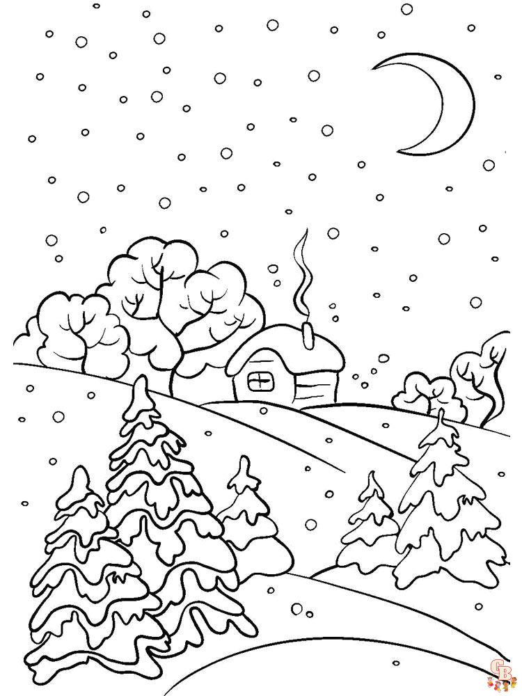 Coloriage hiver