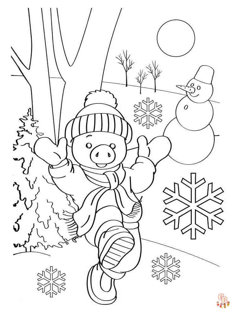 Coloriage hiver