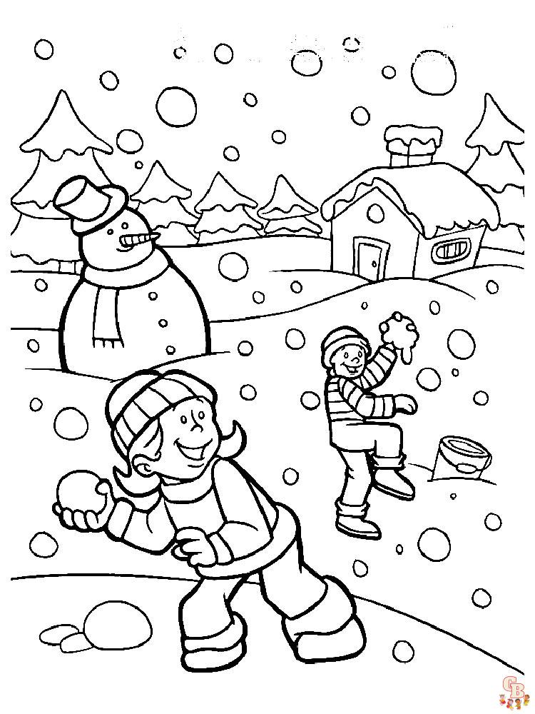 Coloriage hiver