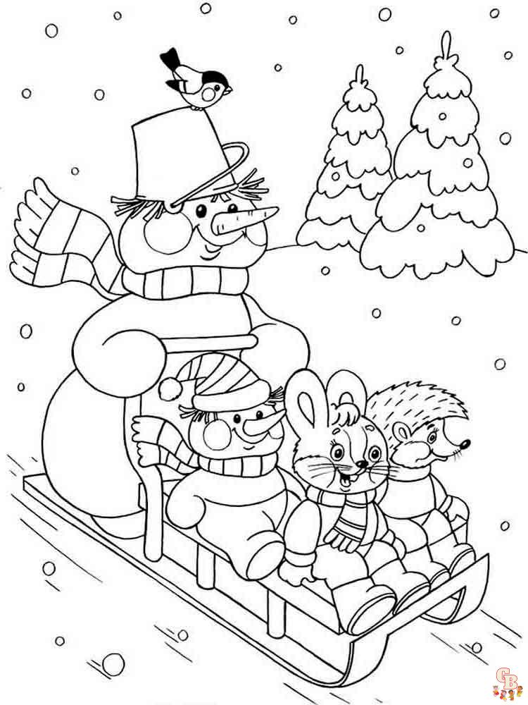 Coloriage hiver