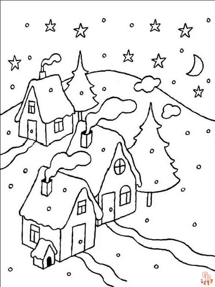 Coloriage hiver