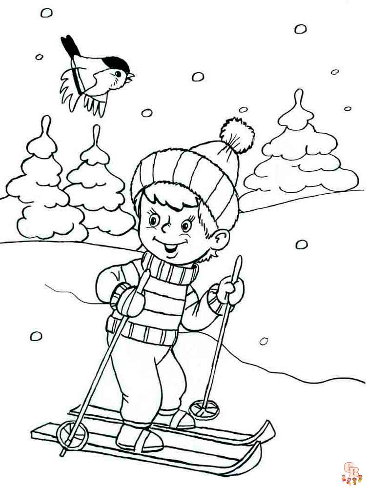 Coloriage hiver