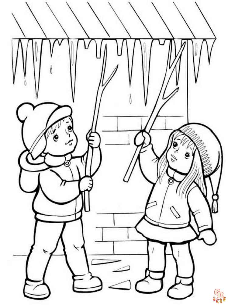 Coloriage hiver