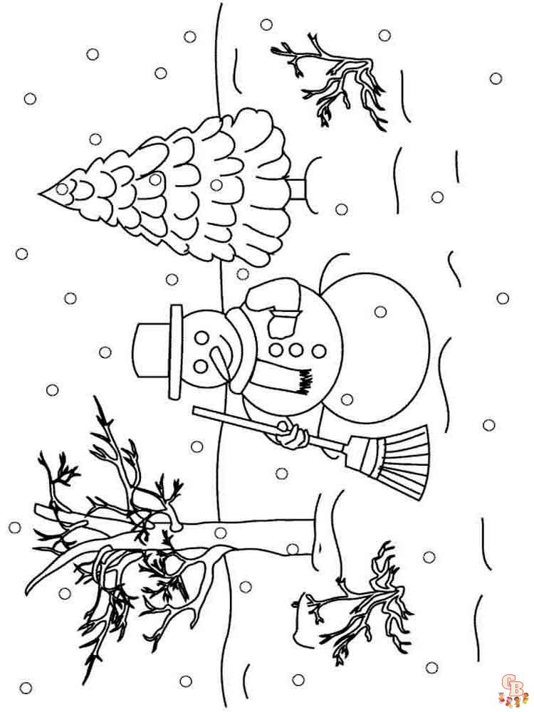 Coloriage hiver