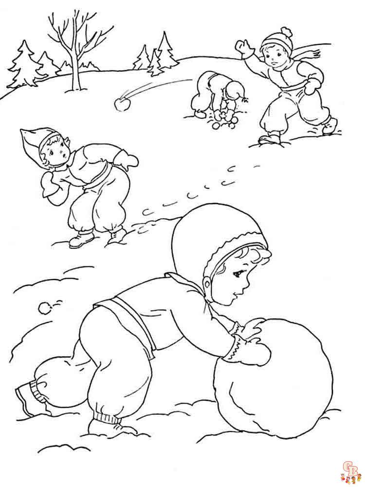 Coloriage hiver