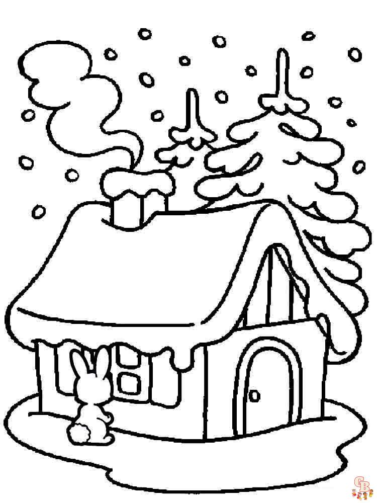 Coloriage hiver